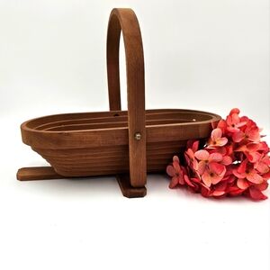 Collapsible Folding Wooden Bowl Basket for Sale